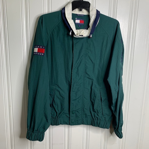 vintage green tommy hilfiger jacket